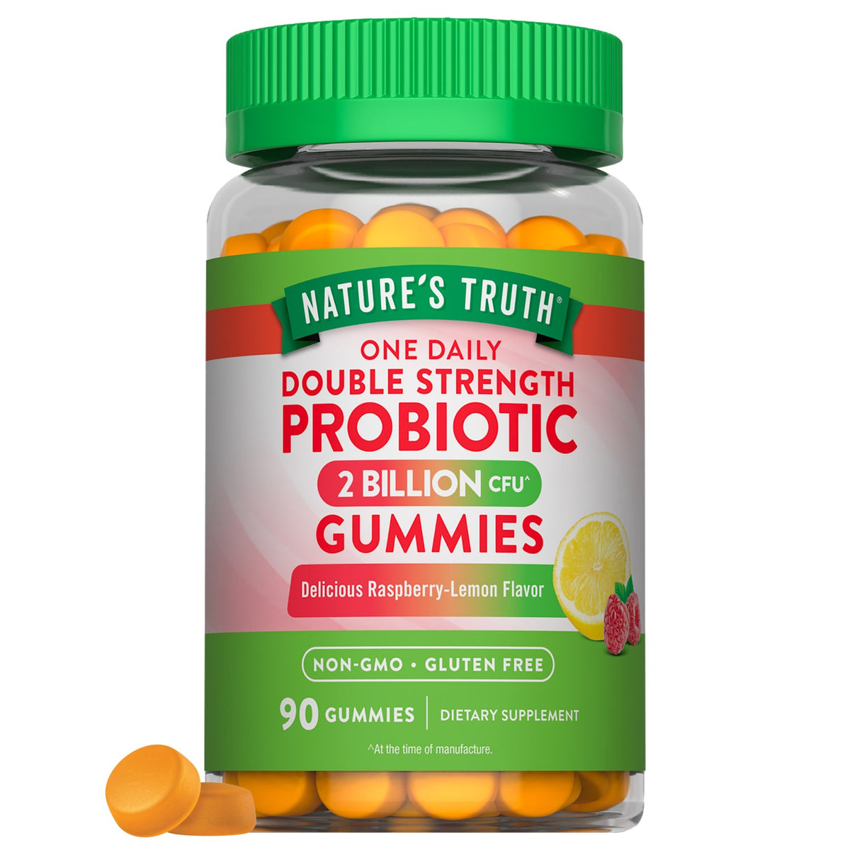 Nature’s Truth One Daily Double Strength Probiotic Gummies – 2 Billion CFU | 90 Gummies