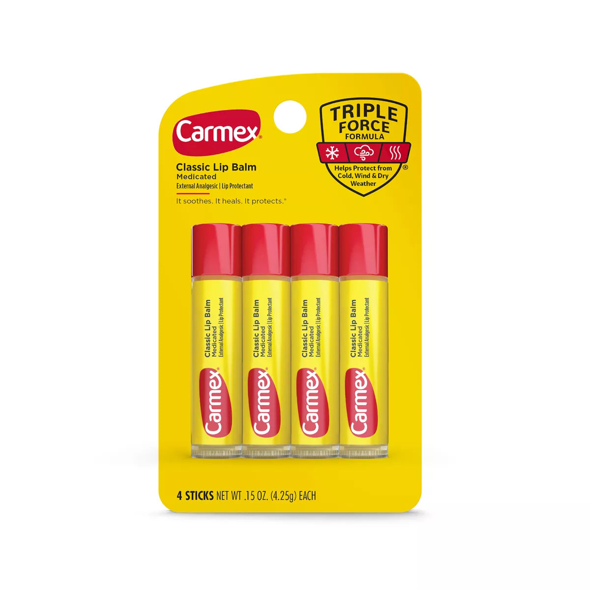 Carmex Lip Balm stick 4-Pack