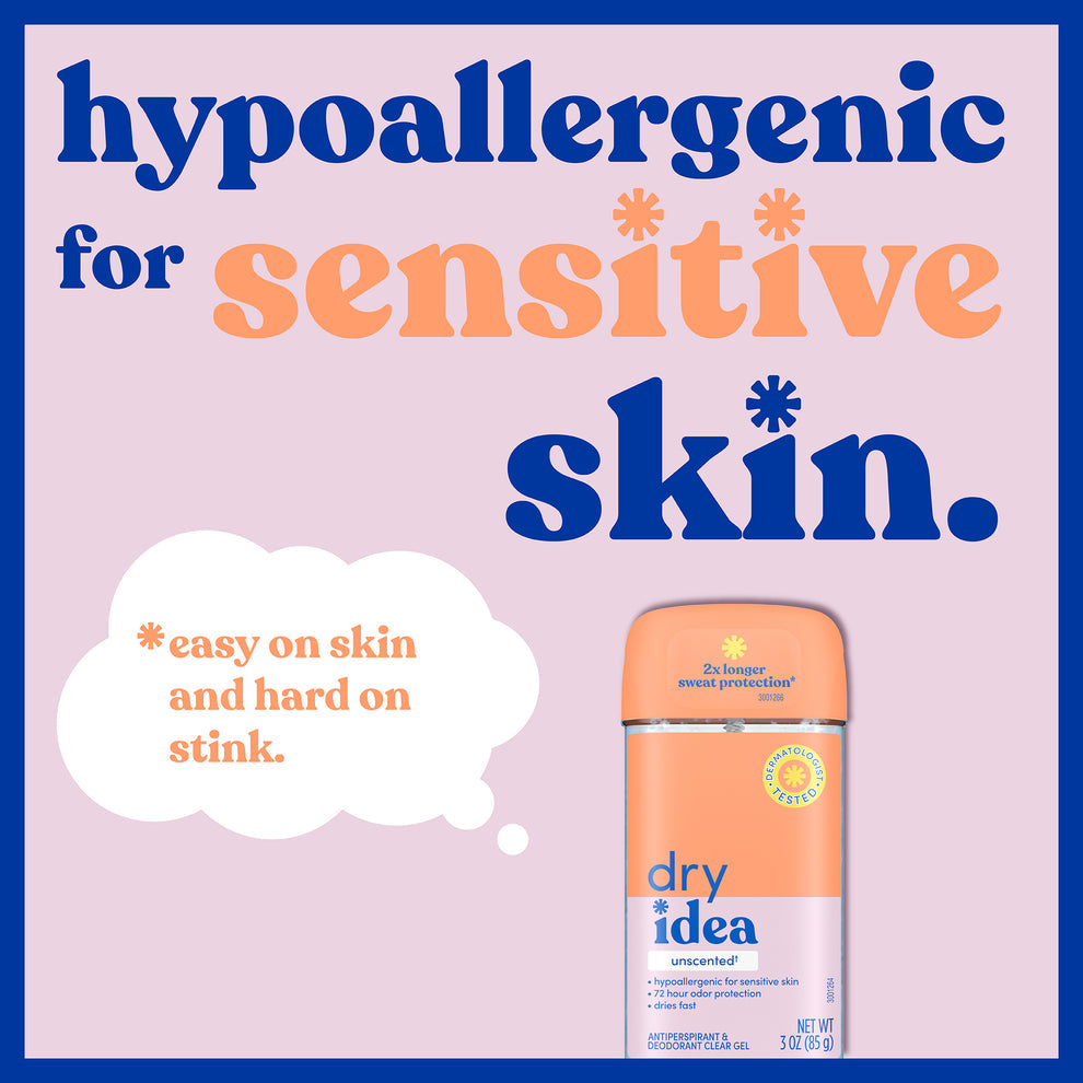 Dry Idea Unscented Antiperspirant & Deodorant Clear Gel