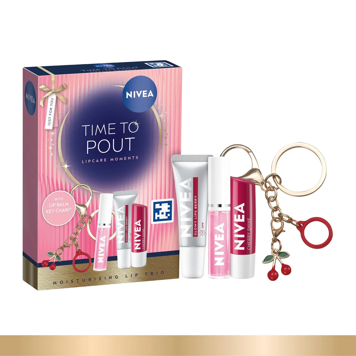 NIVEA Time to Pout Lipcare Moments Gift Set