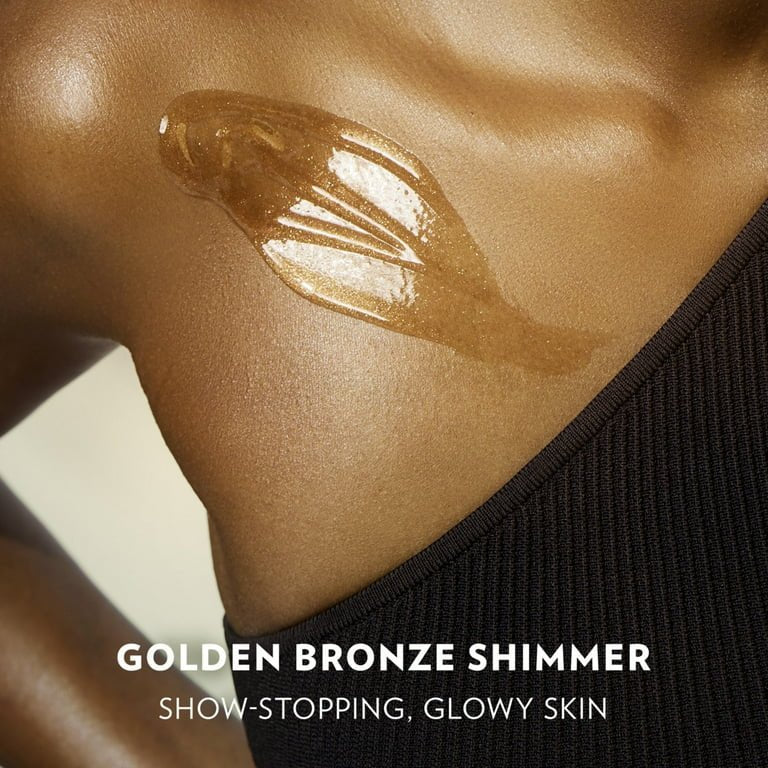 Vaseline Glazed &amp; Glisten Shimmering Body Gel Oil Golden Hour Glow, with Vanilla &amp; Cocoa Butter, 200ml image 1