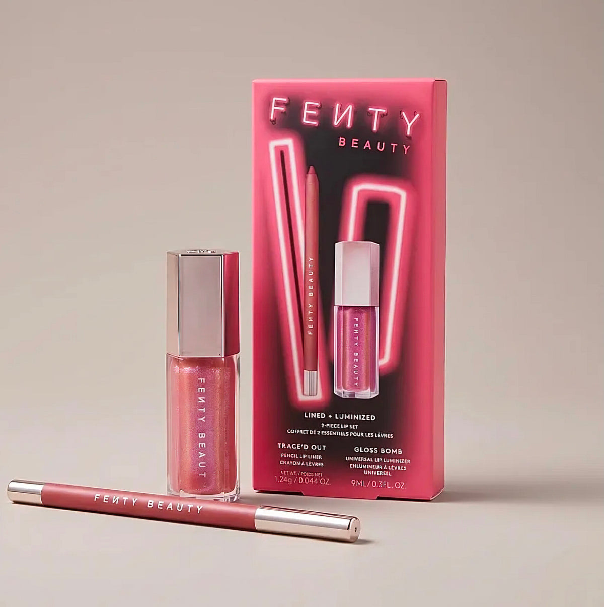 Fenty Beauty Lined + Luminized 2-Piece Lip Set