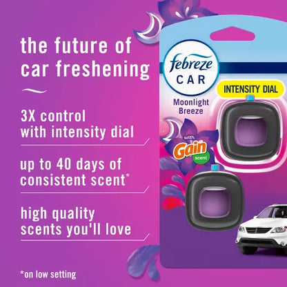 Febreze Car Vent Clips – Moonlight Breeze with Gain
