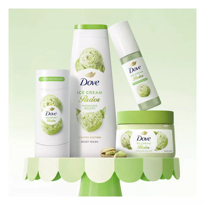 Dove Ice Cream Parlor Pistachio Gelato Body Care Bundle