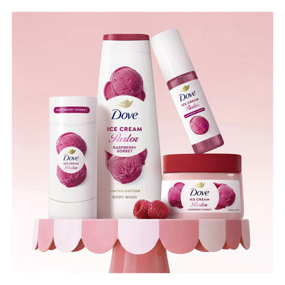 Dove Ice Cream Parlor Raspberry Sorbet Body Care Bundle