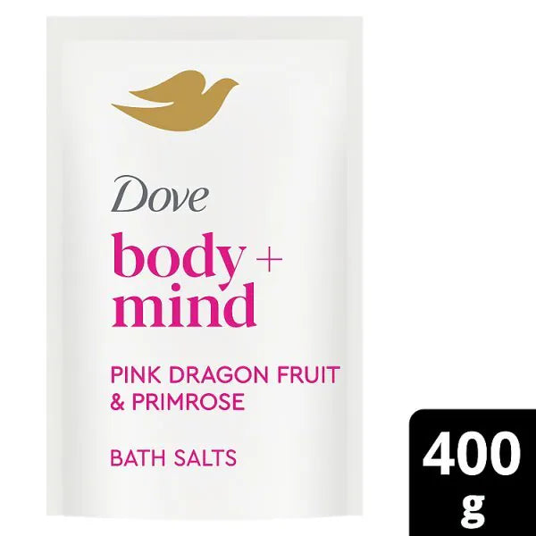 Dove Body + Mind Pink Dragon Fruit & Primrose Mineral-Rich Bath Salts