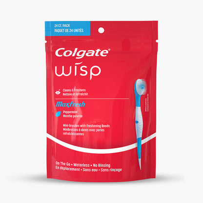Colgate Wisp MaxFresh Mini Toothbrushes – Peppermint 24 Pack