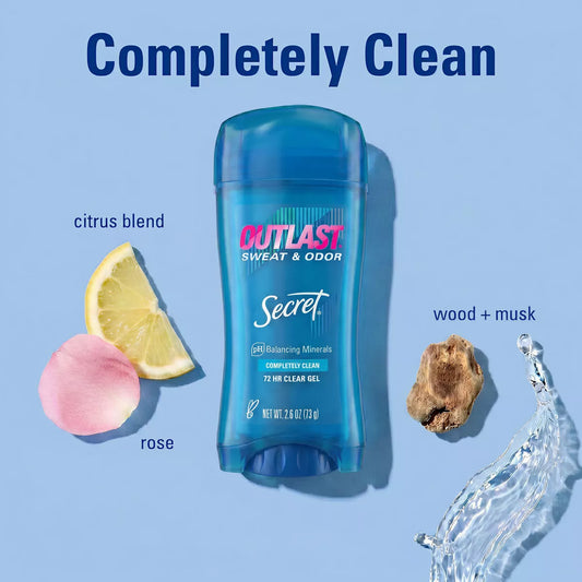 Secret 72HR Clear Gel Antiperspirant Deodorant