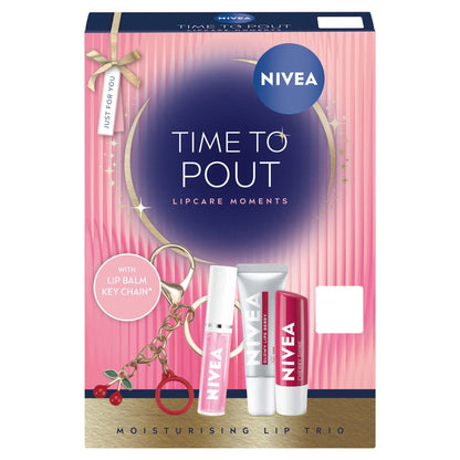 NIVEA Time to Pout Lipcare Moments Gift Set