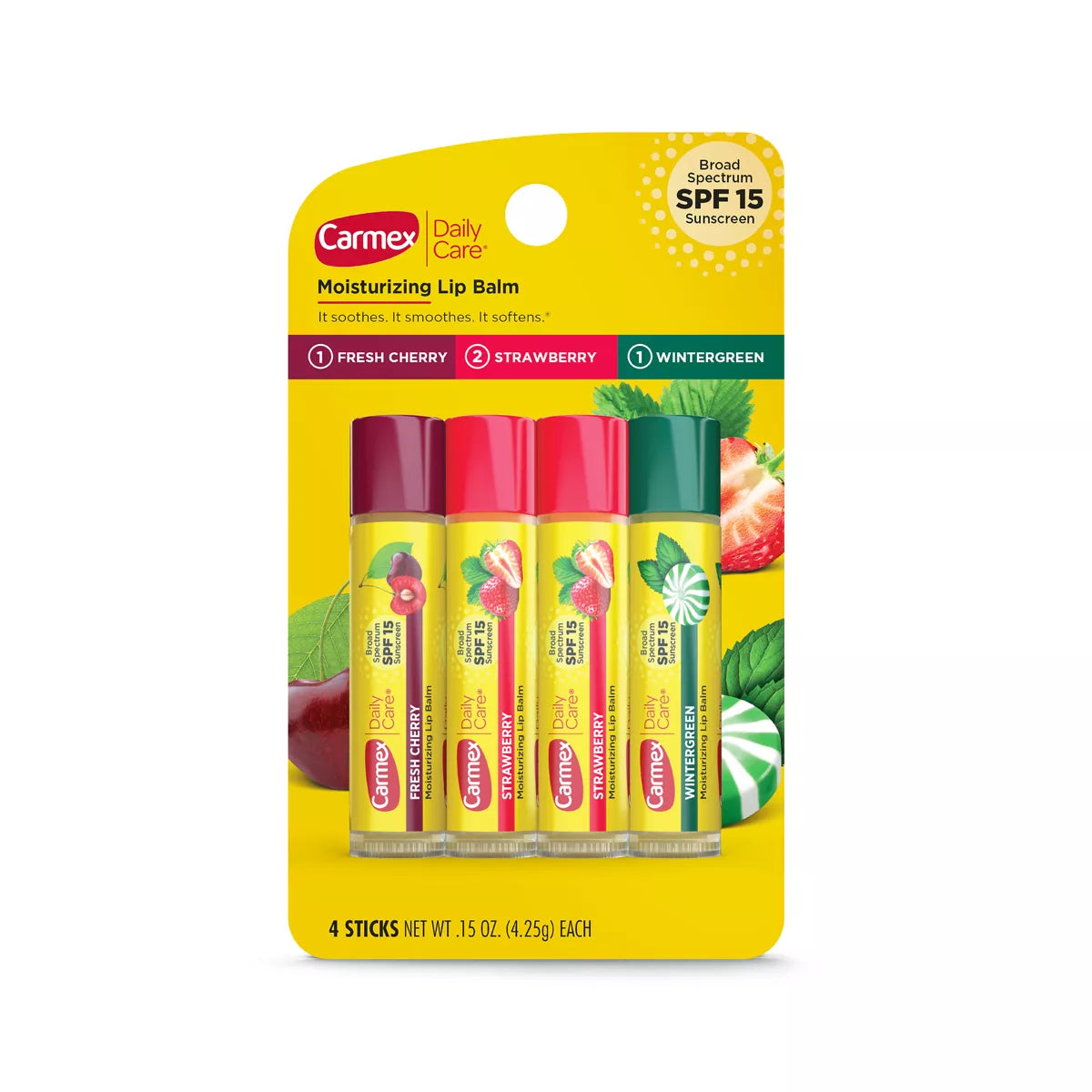 Carmex Lip Balm stick 4-Pack