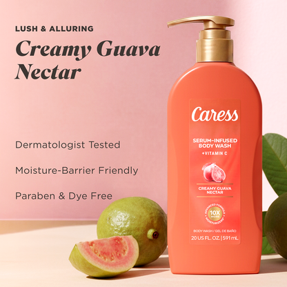 Caress Serum-Infused Body Wash + Vitamin C – Creamy Guava Nectar