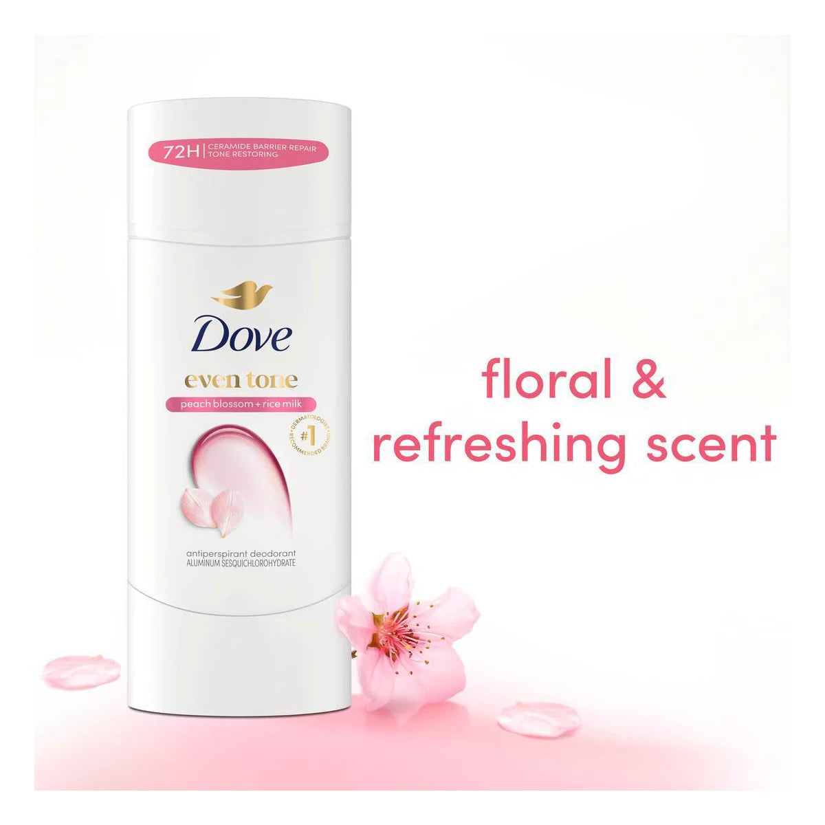 Dove Even Tone Antiperspirant Deodorant – Peach Blossom + Rice Milk
