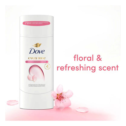 Dove Even Tone Antiperspirant Deodorant – Peach Blossom + Rice Milk