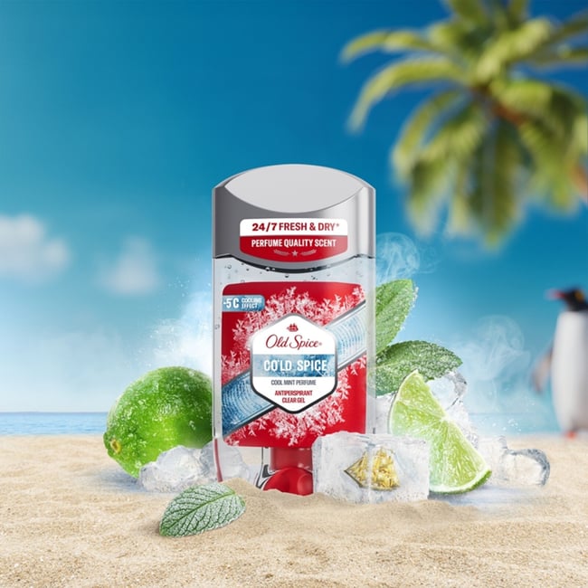 Old Spice Cold Spice Antiperspirant Clear Gel Cool Mint Perfume 70ml