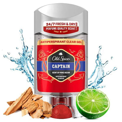 Old Spice Captain Antiperspirant Clear Gel